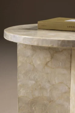 Smögen Soffbord ⌀40 Beige