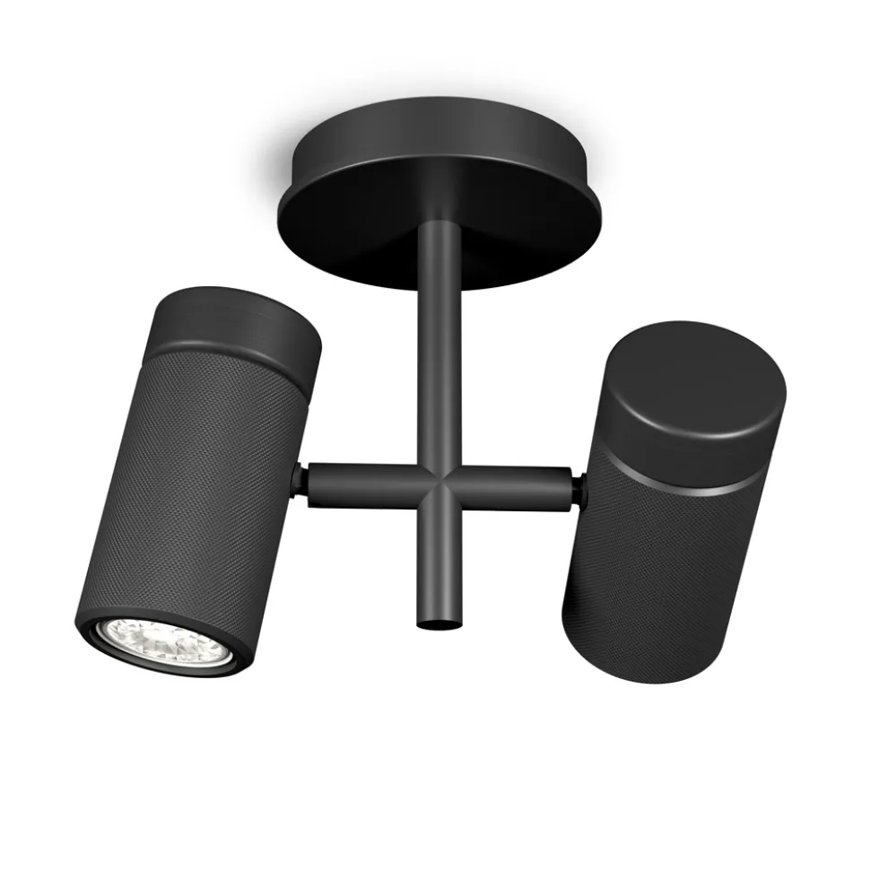 Spotlight Holder 2 lampor svart