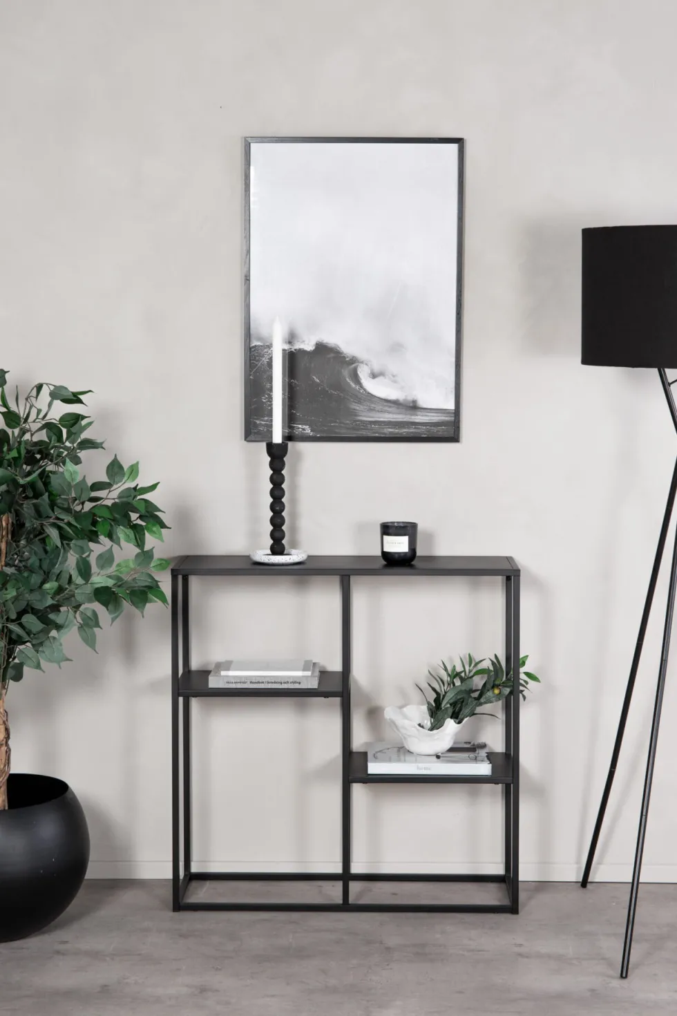 Staal Hyllor 26 x 81 x 80 Black