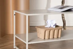Staal Sidobord 102 x 43 Beige