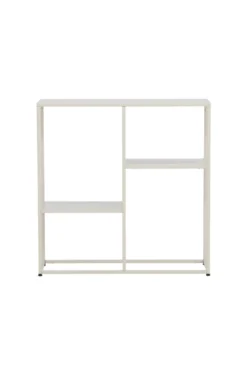 Staal Sidobord 80 x 80 x 26 Beige