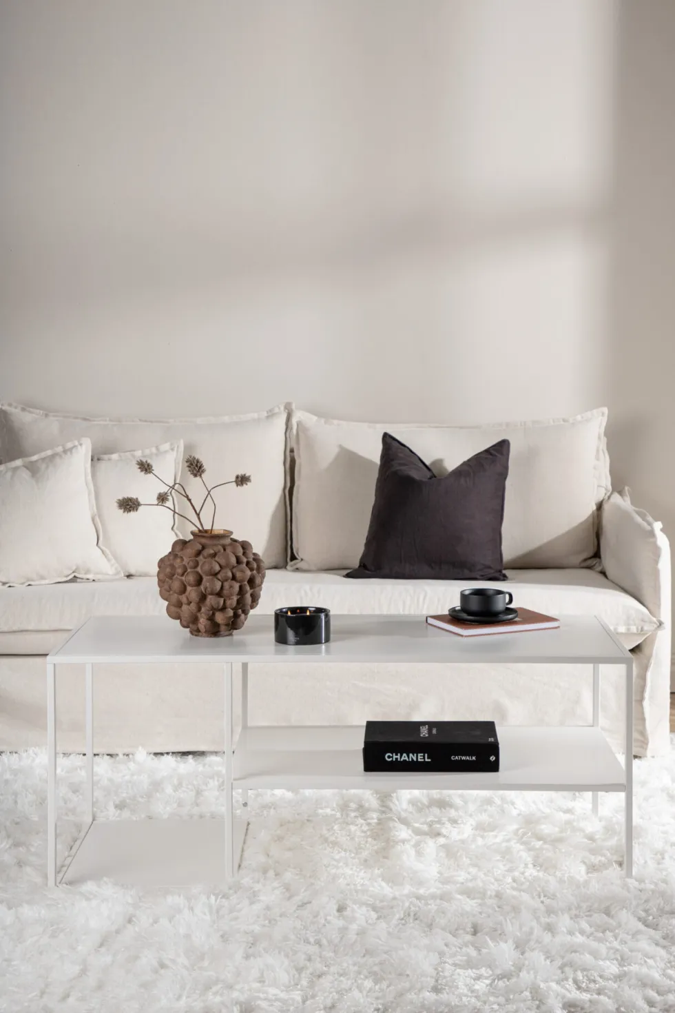 Staal Soffbord 120 x 50 White