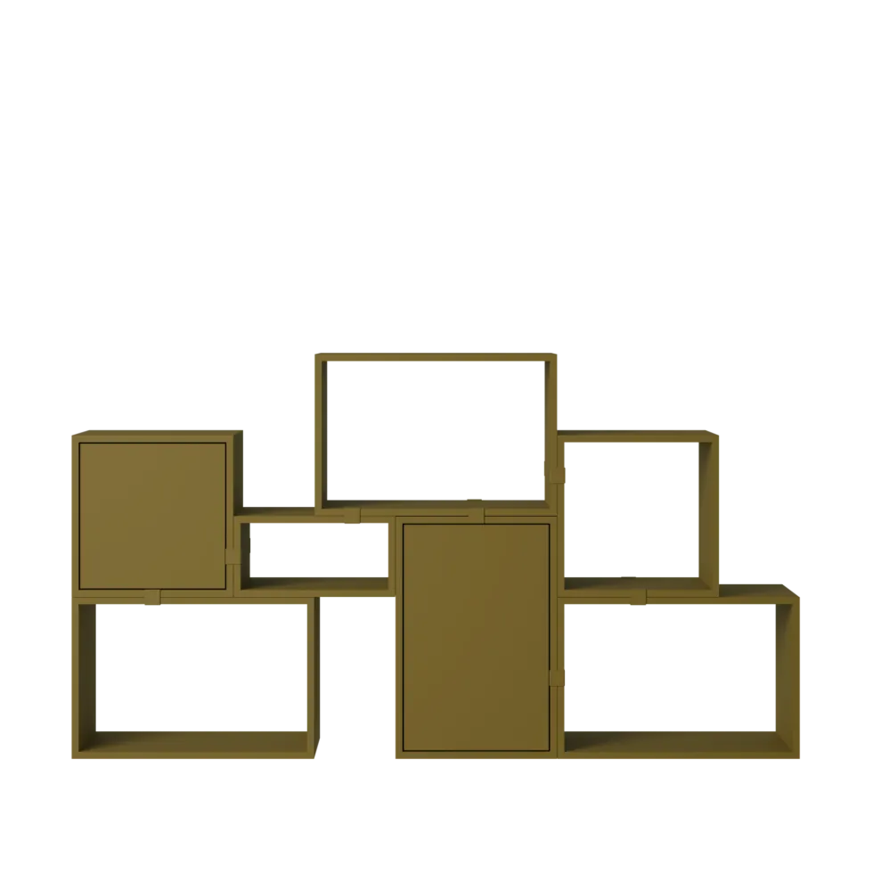Stacked bokhylla – konfiguration 6