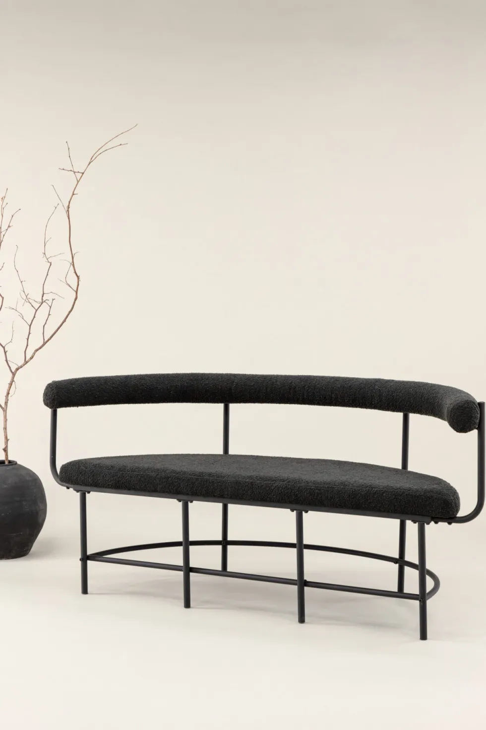 Stallhagen Kökssoffa 51 x 75 x 165 Black