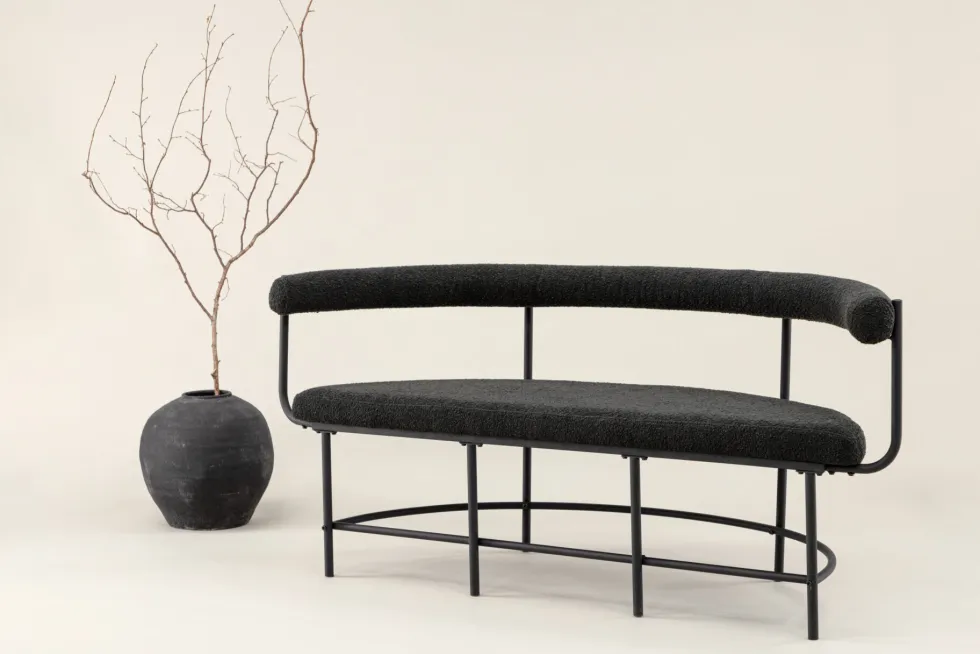 Stallhagen Kökssoffa 51 x 75 x 165 Black