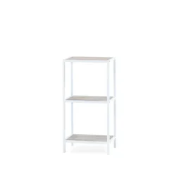 STEEL Hylla 76 cm vit metall utan hyllplan