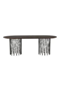 Stone Ovala Matbord 220 x 100 Mocca
