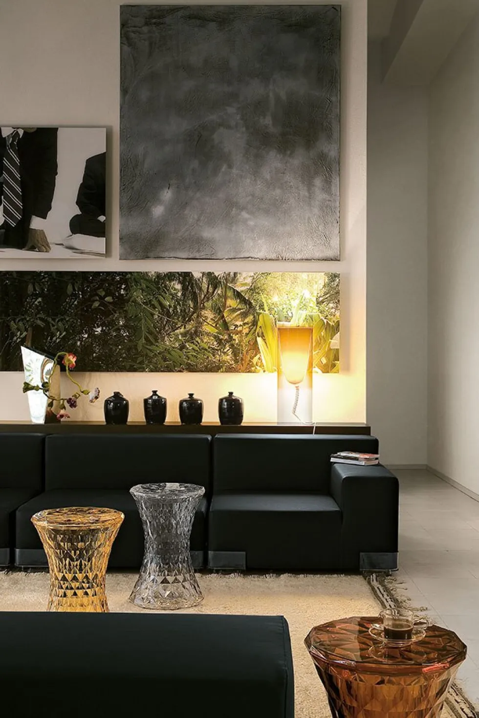 Stone Sidobord 45×30 cm Metallic