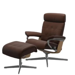 Stressless® Erik fåtölj & pall cross