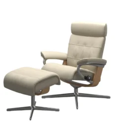 Stressless® Erik fåtölj & pall cross