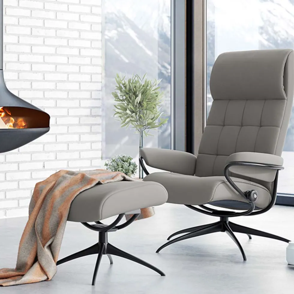 Stressless® London fåtölj & pall