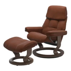 Stressless® Ruby fåtölj & pall classic