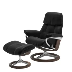 Stressless® Ruby fåtölj & pall signature