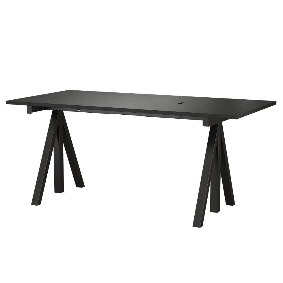 String Skrivbord 160×78 Svart