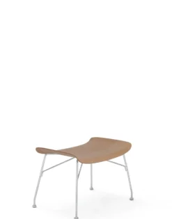 S/Wood Slatted Fotpall Ask