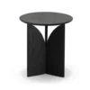 Teak black Fin side table