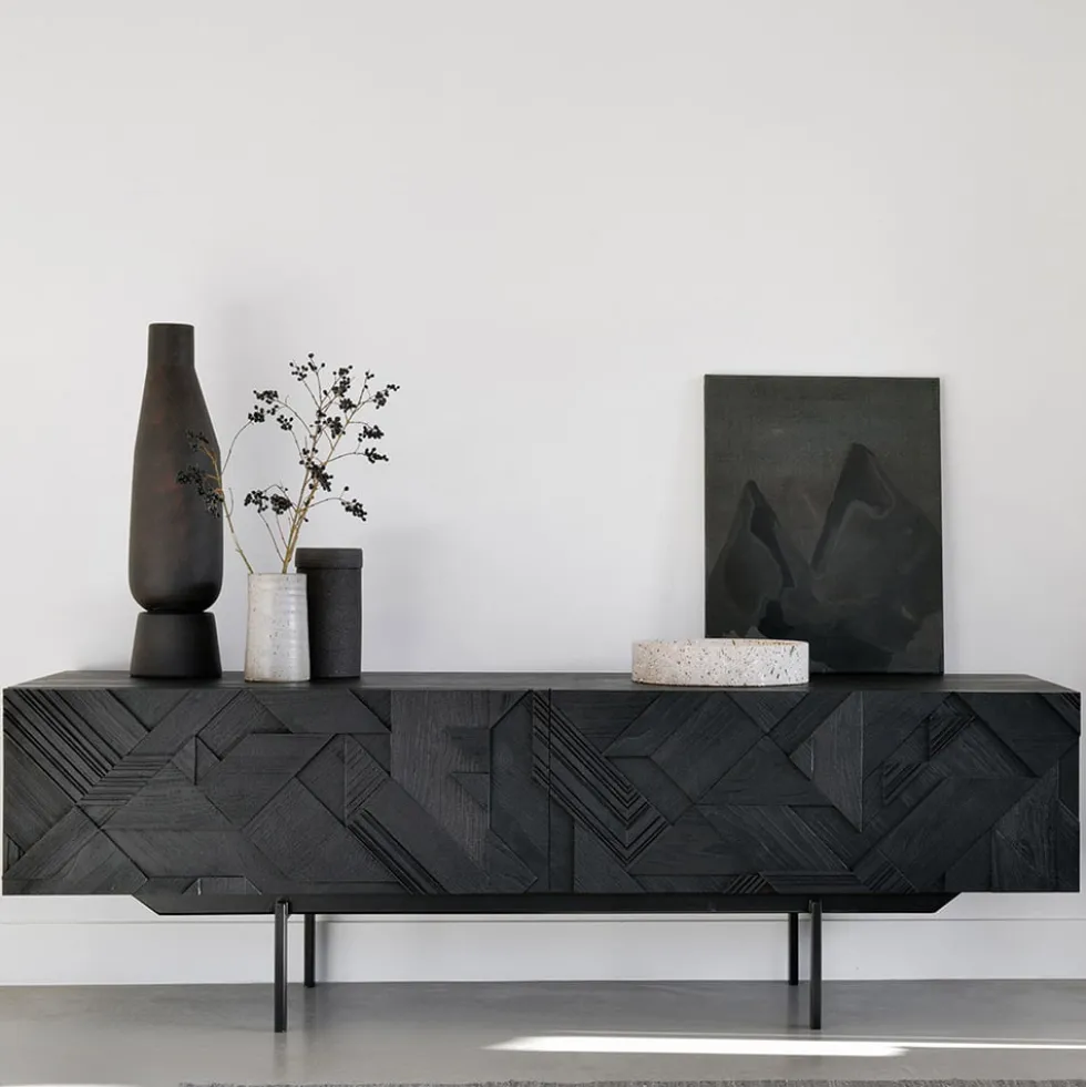 Teak Graphic sideboard