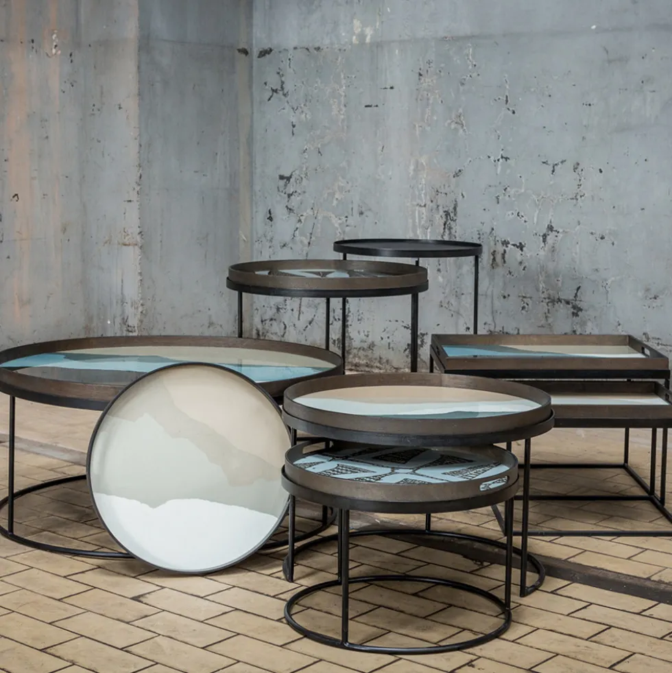 Tray coffee table set