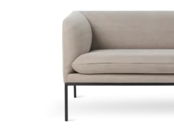 Turn 3-sits bomullslinne – natural Soffa