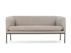 Turn 2-sits bomullslinne – natural Soffa