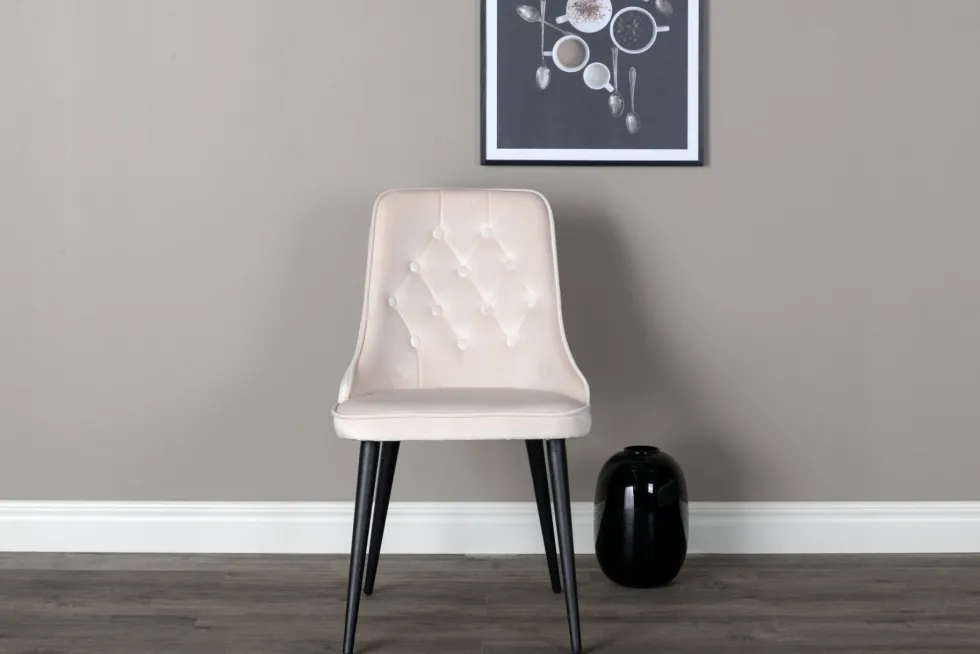 Velvet Deluxe Matstolar Beige