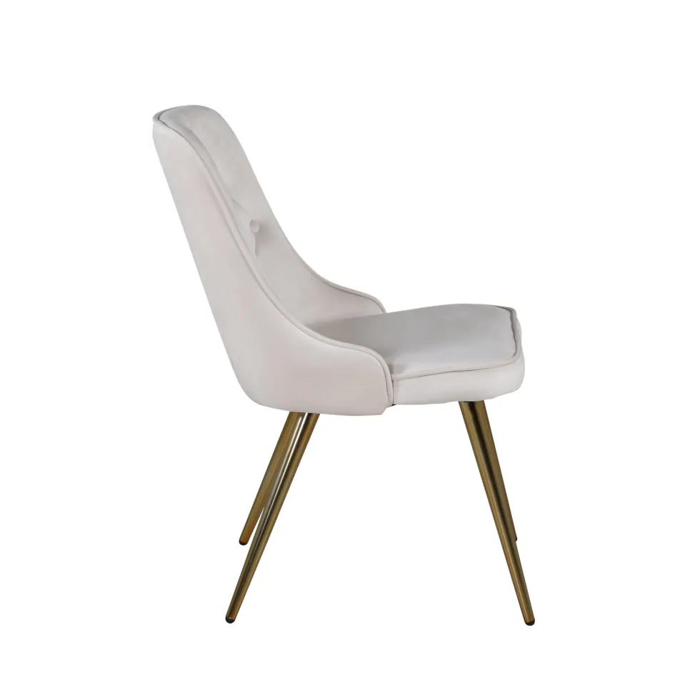 Velvet Deluxe Matstolar Beige