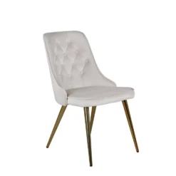 Velvet Deluxe Matstolar Beige
