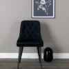 Velvet Deluxe Matstolar Black