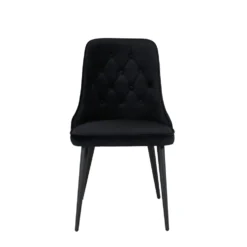 Velvet Deluxe Matstolar Black