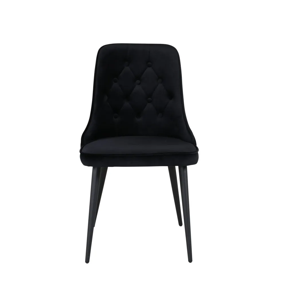 Velvet Deluxe Matstolar Black