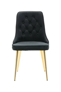 Velvet Deluxe Matstolar Black