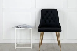 Velvet Deluxe Matstolar Black
