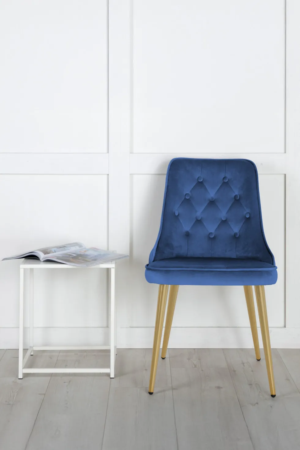 Velvet Deluxe Matstolar Blue