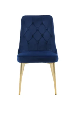 Velvet Deluxe Matstolar Blue