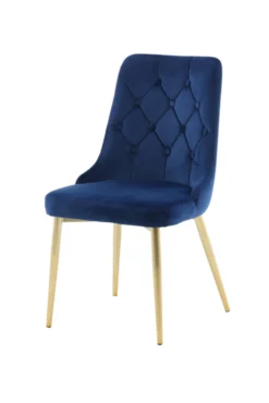 Velvet Deluxe Matstolar Blue