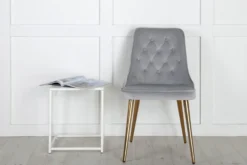 Velvet Deluxe Matstolar Grå