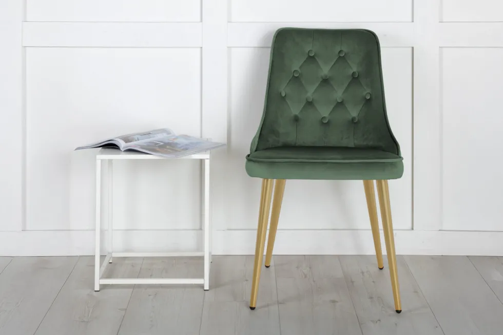 Velvet Deluxe Matstolar Green