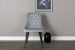 Velvet Deluxe Matstolar Light Grey