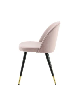Velvet Matstolar Dammig rosa