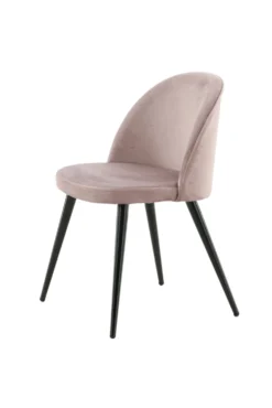 Velvet Matstolar Dammig rosa
