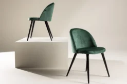 Velvet Matstolar Green