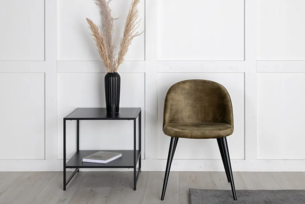 Velvet Matstolar Green