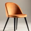 Velvet Matstolar Rostig orange