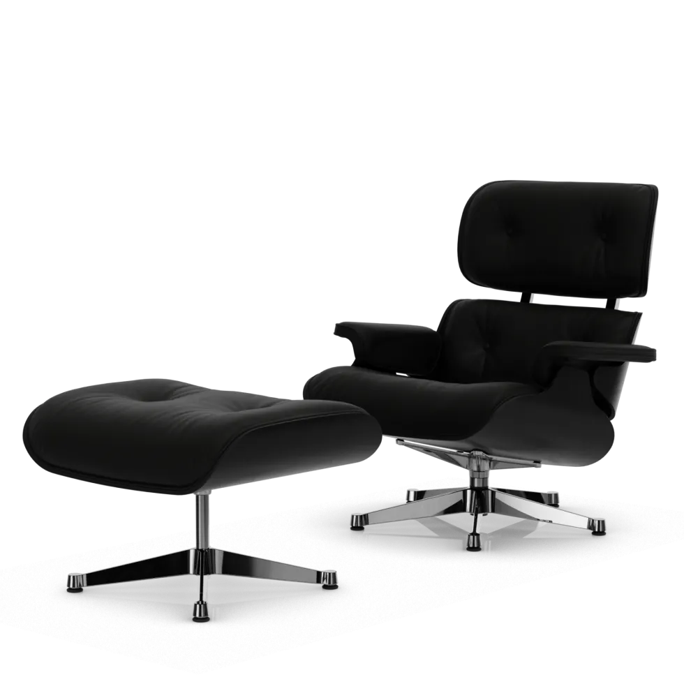 Vitra Eames Lounge Chair – Chestnut Black, New Dimensions