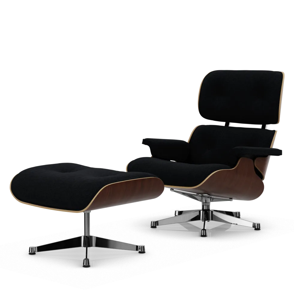 Vitra Eames Lounge Chair – Walnut Dark, New Dimensions