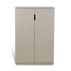 Volt vitrinskåp lågt beige