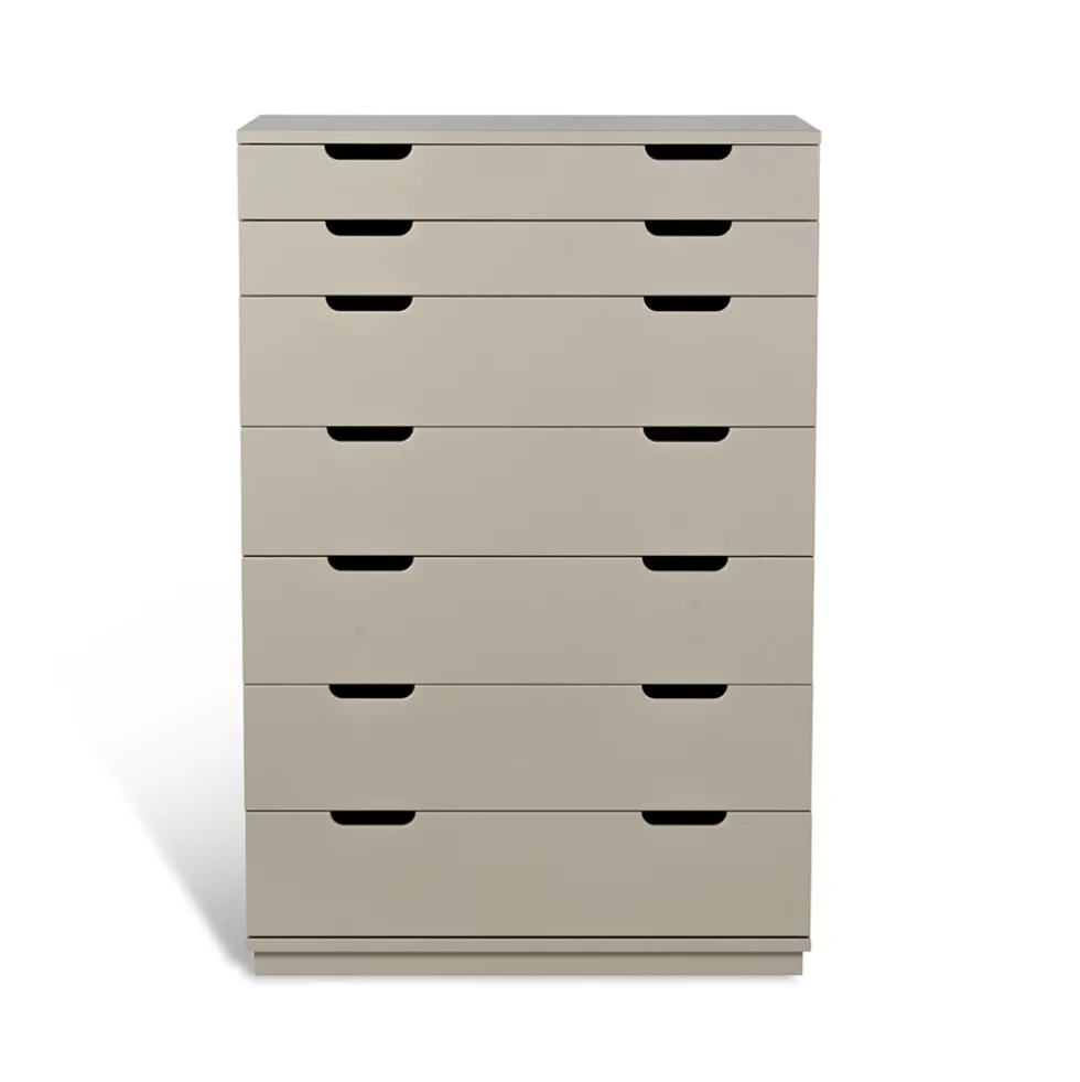 Volt vitrinskåp lågt beige