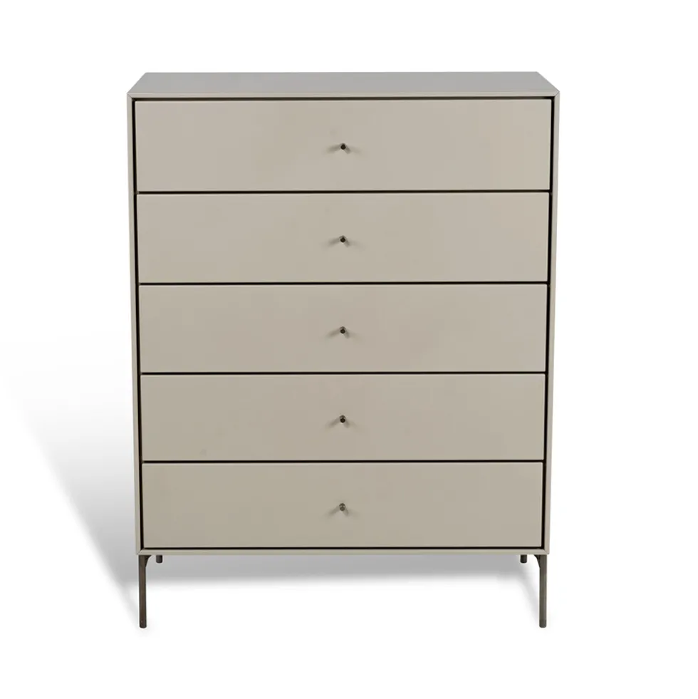 Volt vitrinskåp lågt beige