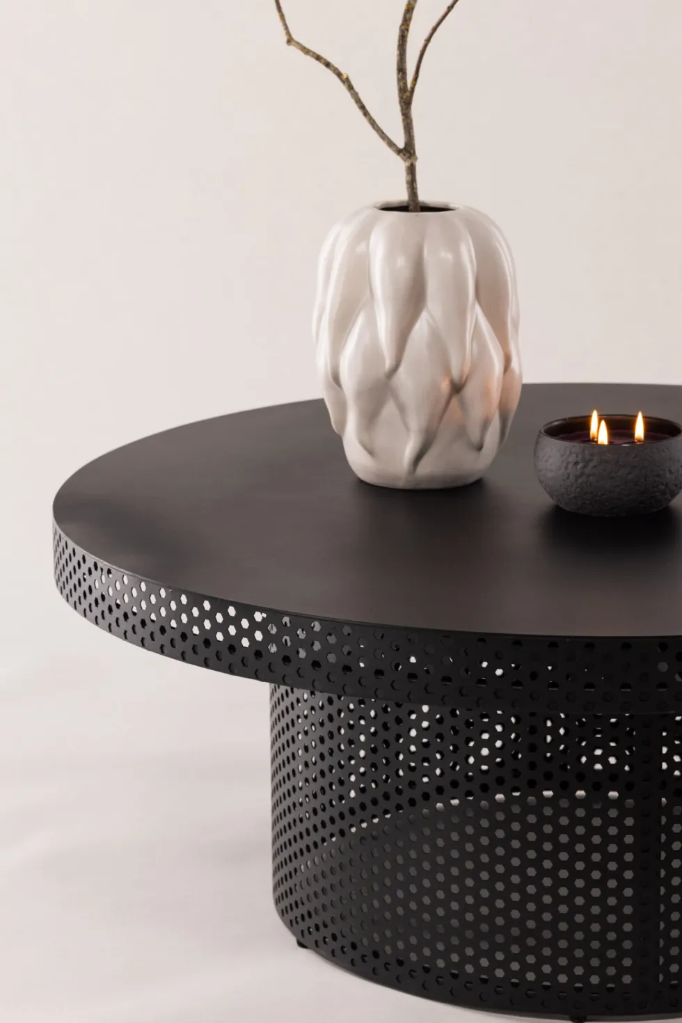 West End x Josefin Lustig Soffbord ⌀100 Black