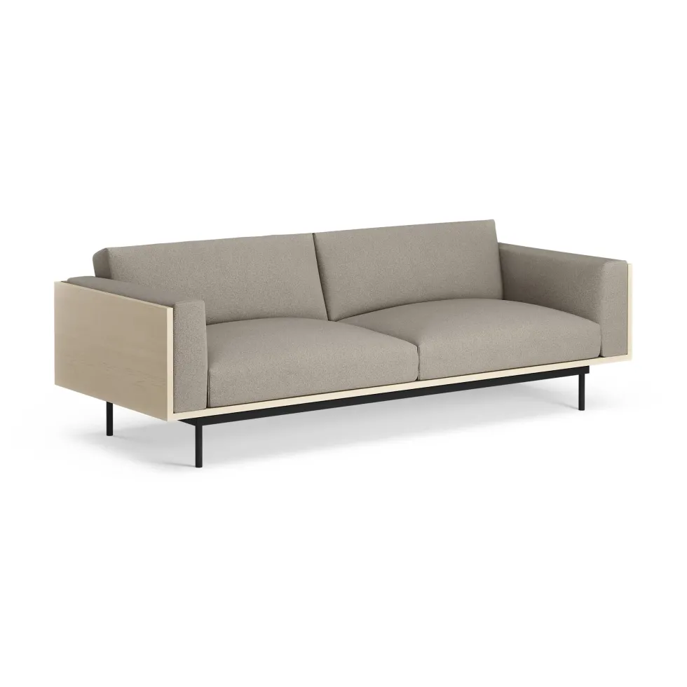 Wood 3-sits soffa